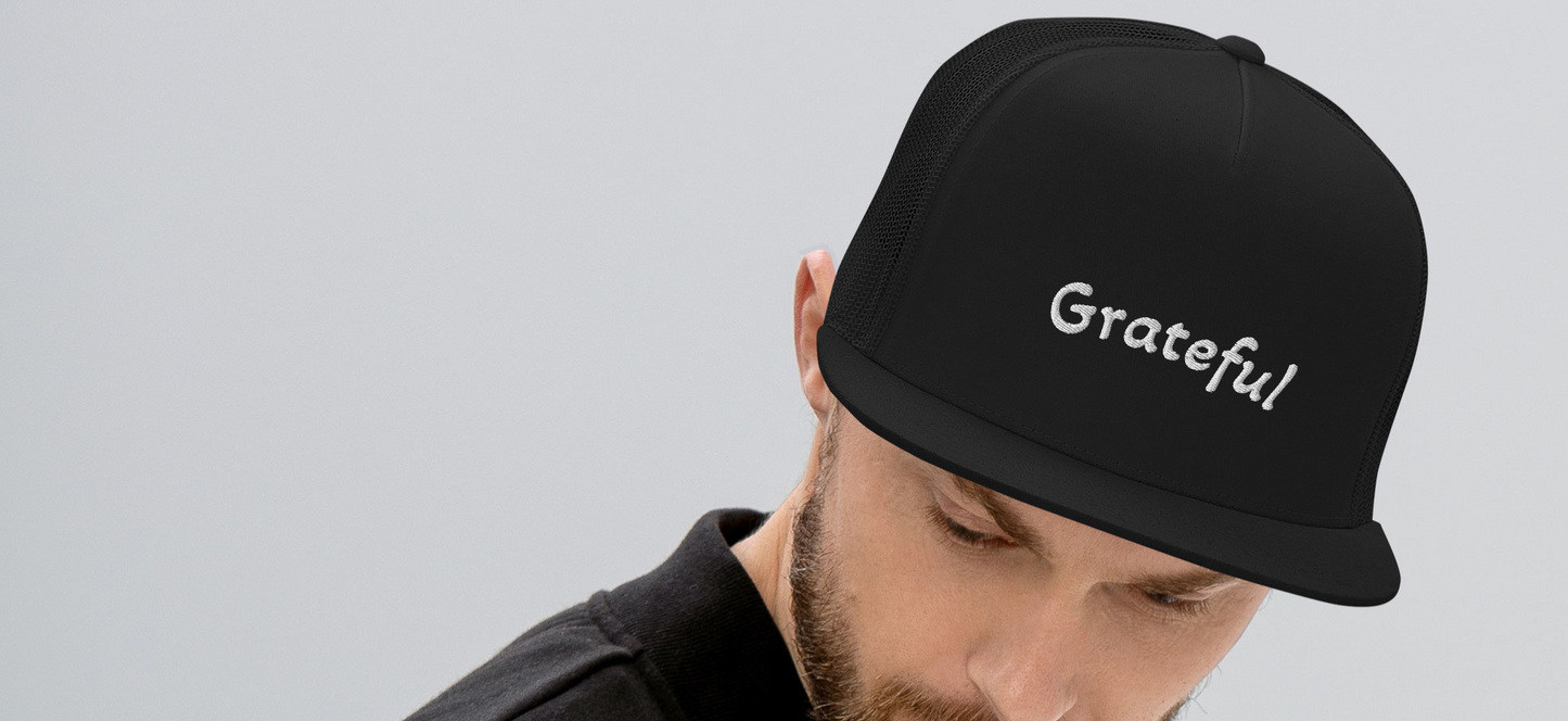 Trucker Cap with Grateful Embroidery