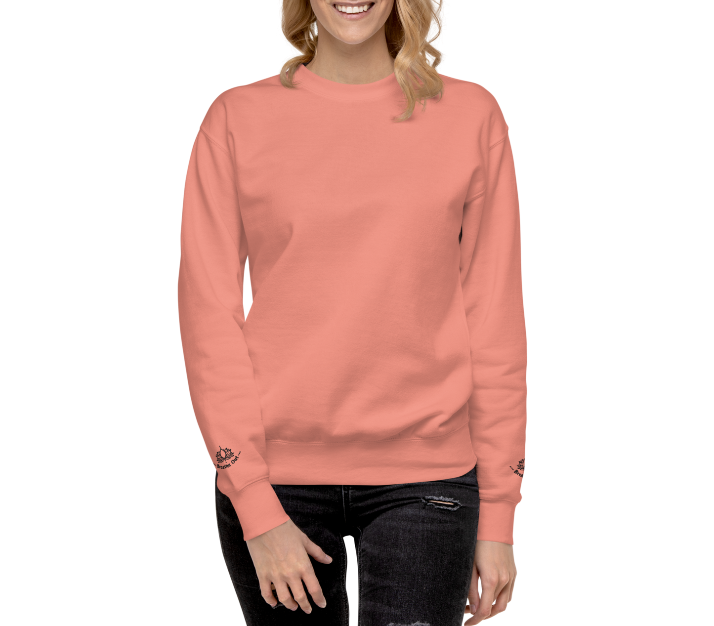 Breathe In Breathe Out Embroidered Sweatshirt