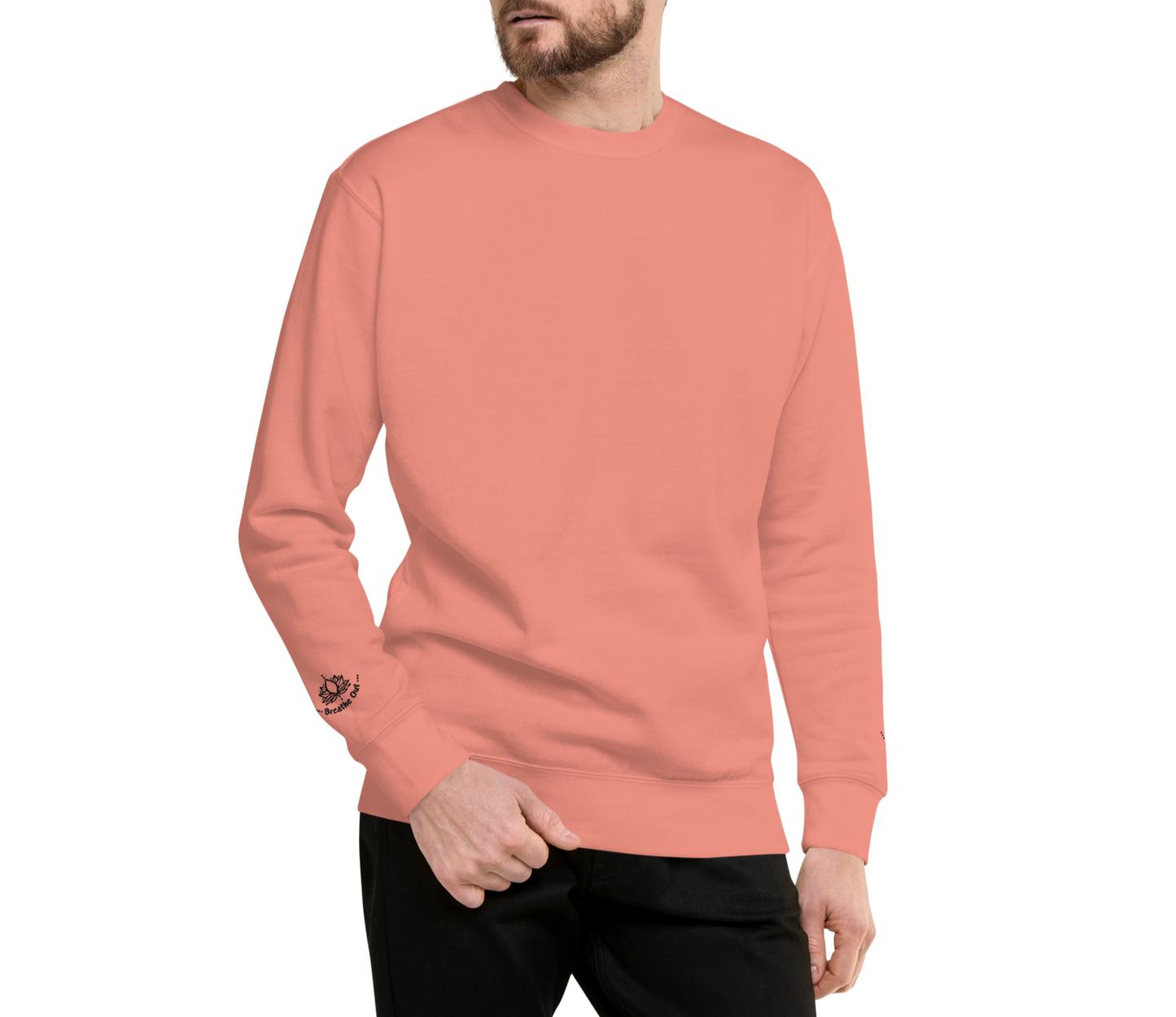 Breathe In Breathe Out Embroidered Sweatshirt